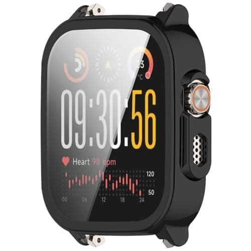 Image of Disscool Case Cover Compatible with Realme Watch 5 Protector Covers, Soft Anti Drop TPU Replacement Protective Cases Smart Watch Accessories(Black)