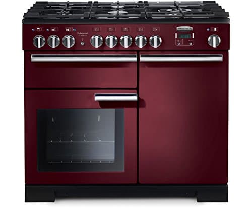 Image of Falcon PDL100DF Gas Stove A Red - Ovens and Cookers (Red, Buttons, Rotary, Top Front, Gas Stove, Small, Medium)