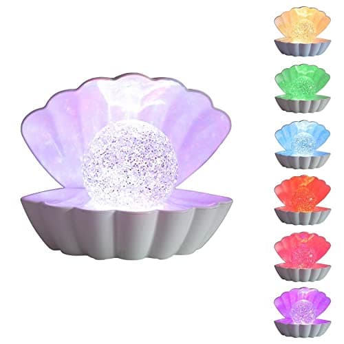 Image of Creative Touch Clam & Glitter Pearl Colour Changing LED Mood Lamp