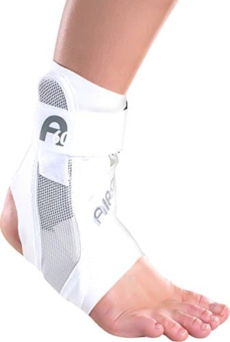 Image of AIRCAST A60 Ankle Support Brace -Ankle Sprain, Chronic Instability, Stabilising Sports Support for Protection & Prevention. Size Medium, Right, White