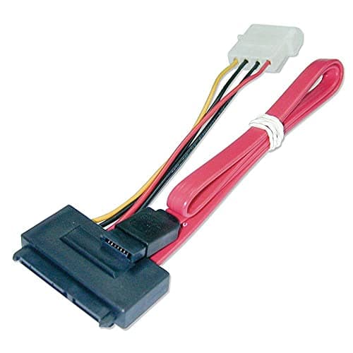 Image of LINDY SATA Cable - Combined Data & Power Internal 0.7m
