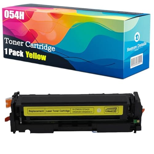 Image of High Yield 054H 3028C002 3027C002 3026C002 3025C002 Toner Cartridge Compatible for Canon i-SENSYS LBP-621Cw LBP-623Cdw MF641Cw MF643Cdw Printer, Unleash High-Definition Printing (Yellow)
