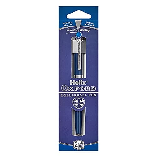 Image of Helix Oxford Premium Rollerball Pen (Blue Ink) with Plastic Free Packaging