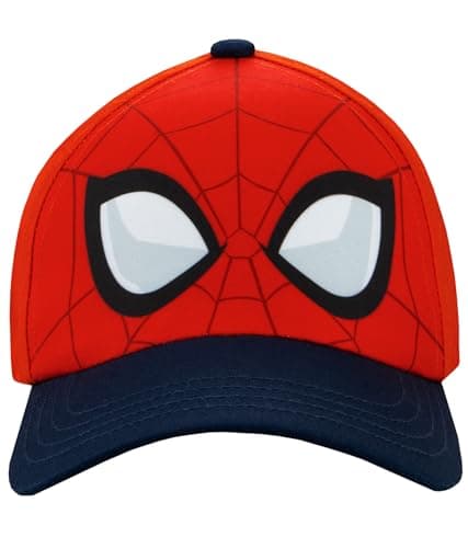 Image of Marvel Hat | Spiderman Cap | Super Hero Boys’ Hats & Caps | Official Spiderman Merchandise | One Size Red