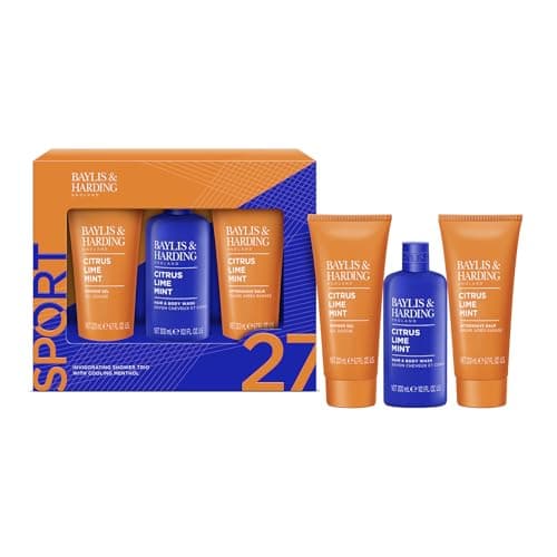 Image of Baylis & Harding Citrus, Lime & Mint Men's Invigorating Shower Trio Gift Set - Vegan Friendly (Pack of 1)
