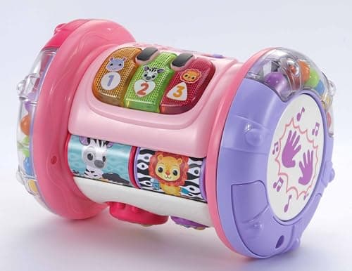 Image of VTech Baby Explore & Discover Roller, Interactive Baby Toy with Gears, Rollers, Beads, Lights & Music, Roll & Push Gift for Infants 6, 9, 12 months +, English Version