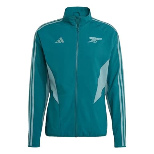 Image of adidas Arsenal Men's Anthem Jacket 23/24 (US, Alpha, X-Large, Regular, Regular), Green, XL