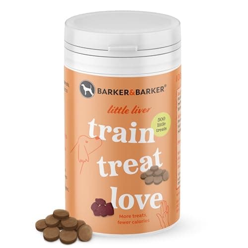 Image of Grain Free Dog Training Treats - 500 Healthy Little Liver Treats, Low Calorie High in Protein & B Vitamins - No Artificials, 100% Human-Grade for Puppies & Small Dogs - Barker and Barker