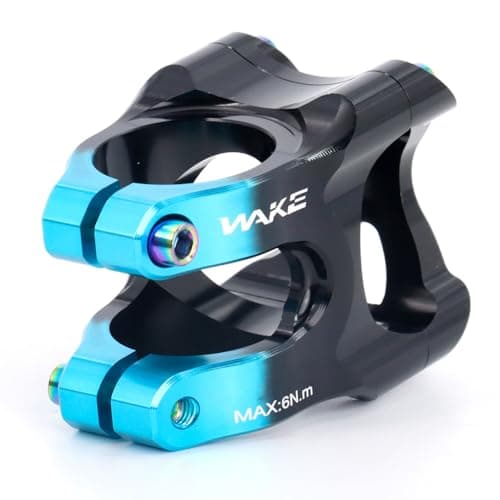Image of CYSKY 35mm MTB Stem 35mm Clamp Mountain Bike Stem for 35mm Handlebar Clamp 1-1/8 Steer Tube for Mountain, e-MTB, Downhill, Freeride, Gravel (Black & Blue)