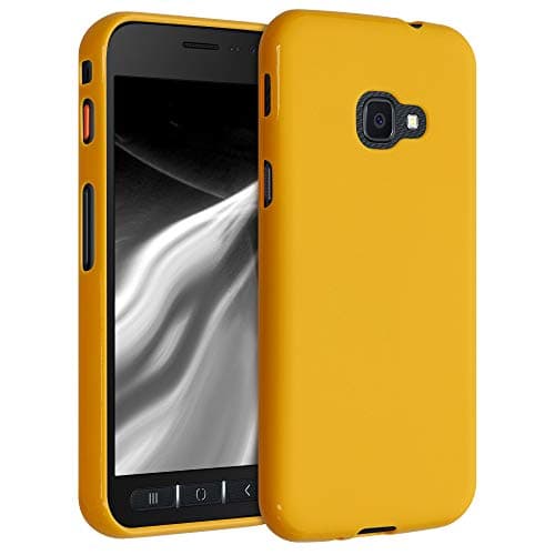 Image of kwmobile Case for Samsung Galaxy Xcover 4 / 4S Case - Soft Cover - Shockproof TPU Material - Wireless Charging - Honey Yellow