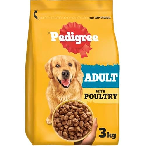Image of Pedigree Complete Dog Dry Food for Dogs with Poultry and Vegetable 3 x 3 kg