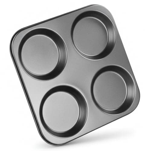 Image of Besto Pack of 2 Yorkshire Pudding Tray (4 Cups) | Yorkshire Pudding Tins for Cup Cakes, Muffins, Pies & More | Non-Stick, Easy to Clean, BPA-Free & Oven Safe