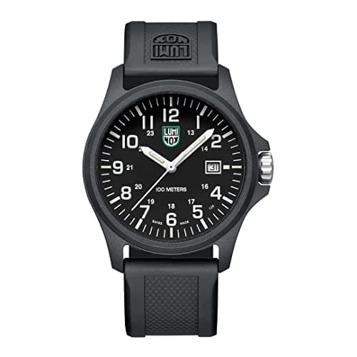 Image of Luminox - G Collection Manta Ray Steel X2.2401 - Mens Watch 45mm - Divers Watch with Silver Case Black Dial Grey Numbers Date Function - 100m Water Resistant - Mens Watches - Swiss Made