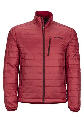 Image of Marmot Men's insulated athletic warm up and track jackets, Dark Crimson, XXL UK