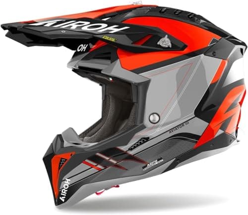 Image of AIROH AVIATOR 3 SABER ORANGE GLOSS M