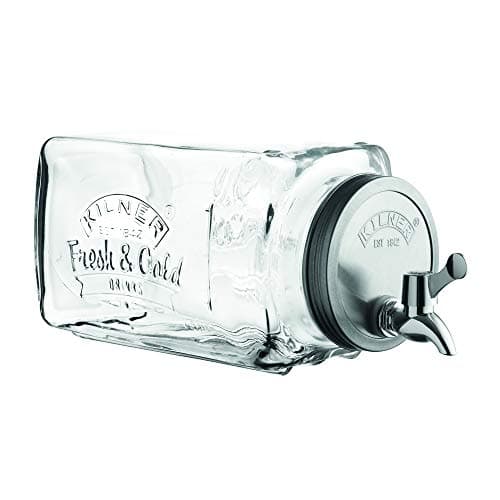 Image of Kilner 3 Litre Square Glass Fridge Dispenser
