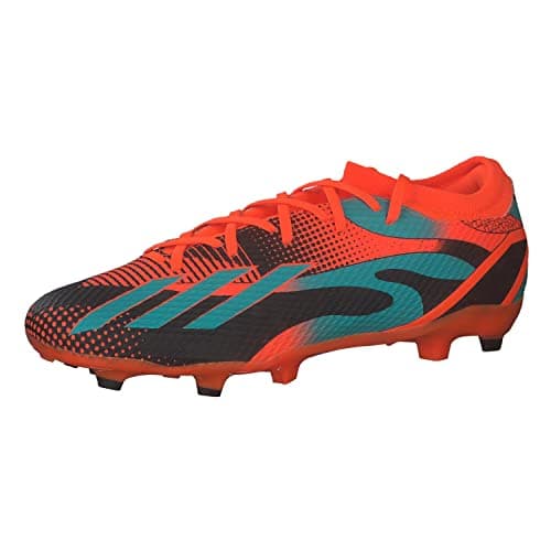 Image of adidas Unisex X Speedportal Messi.3 Firm Ground Boots, Solar Orange/Mint Rush/Core Black, 11 UK