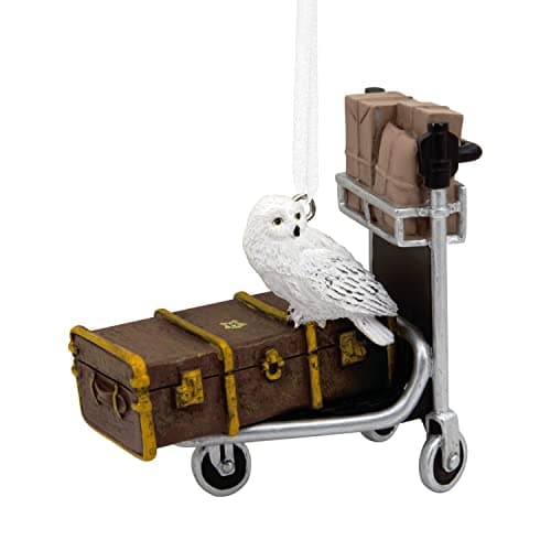 Image of Hallmark Harry Potter Trolley Cart With Hedwig Christmas Ornament, Harry Potter Decoration, Christmas Hanging Ornament, Gifts for Christmas