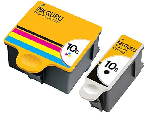 Image of Ink Guru Compatible Ink Cartridge 10 10B 10C XL (1 Black 1 Colour) Replacement for Kodak ESP 3, 5, 7, EasyShare 5100, 5300, 5500 and Others
