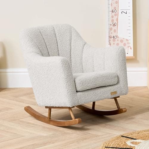 Image of Tutti Bambini Jonah Mini Me Kids Rocking Chair - Contemporary, Contoured Backrest & Rubberwood Rocking Bars, Toddler Rocker for Kids 3 to 6 Years (Mushroom)