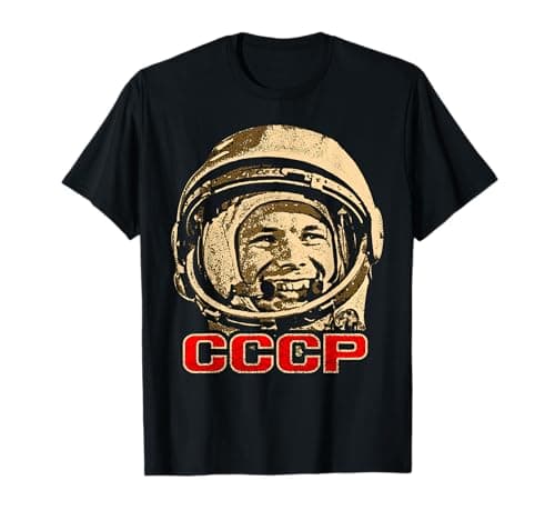Image of Yuri Gagarin Cosmonaut Astronaut Space Soviet Union CCCP T-Shirt