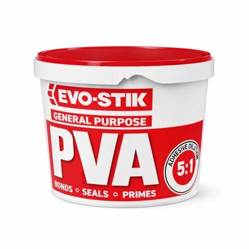 Image of General Purpose PVA Adhesive 1L | Multi Use Wood Glue & Sealer | Strong Bonding for DIY, Craft & Building Projects