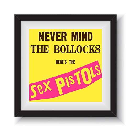 Image of Printshop Sex Pistols - Never Mind The Bollocks - Framed Album Cover