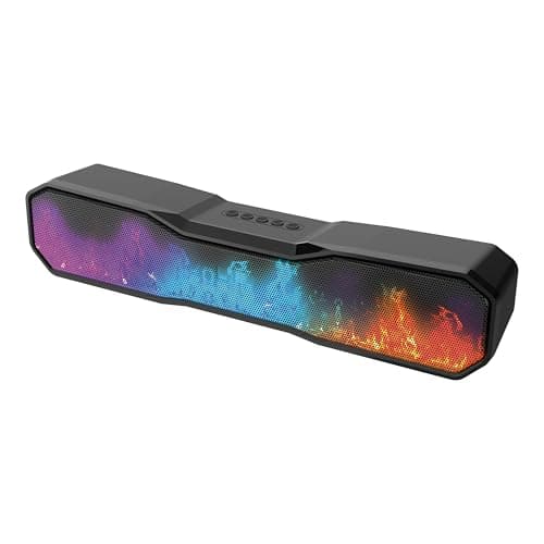 Image of RED5 Wireless Flame Speaker Rechargable LED Colour Changing Bluetooth Soundbar