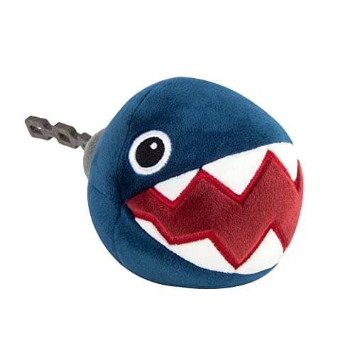 Image of Club Mocchi Mocchi Super Mario Chain Chomp Junior 6 Inch Plush Stuffed Toy - Collectible Super Mario Toys for Ages 3+ Years Old