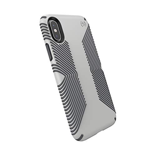 Image of Speck Products Presidio Grip iPhone Xs/iPhone X Case, Marble Grey/Anthracite Grey