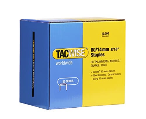 Image of Tacwise 0385 Type 80 / 14 mm Galvanised Upholstery Staples, Pack of 10,000