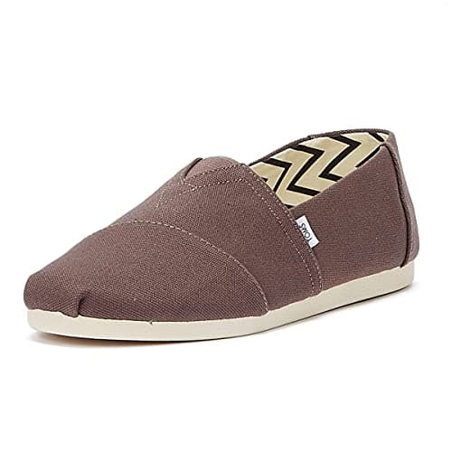Image of TOMS Mens Recycled Cotton Alpargata Loafer Flat, Grey, 13 UK