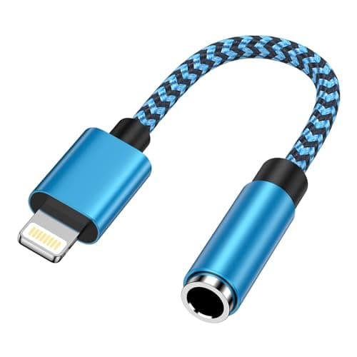 Image of Lightning to 3.5mm Headphone Jack Adapter, [MFi Certified] iPhone Headphone Jack Aux Adapter Dongle Audio Cable Earphone Converter Compatible with iPhone 14 Pro Max/14 Pro/14/13/12/11/SE/X/XS/XR/8