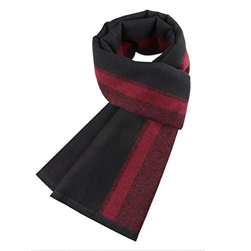 Image of Ueither Men's Soft and Cosy Tartan Check Scarf Long Warm Lightweight Winter Scarf Scarves (180cm x 30cm, Color 34)