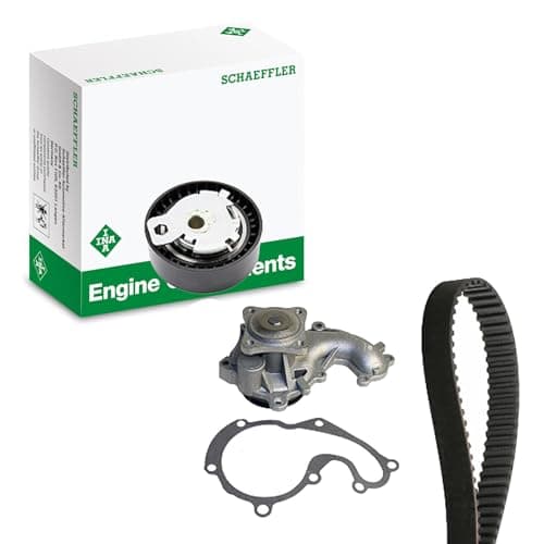 Image of INA Water Pump + Timing Belt Set with Water Pump Suitable for Ford Focus Mondeo IV