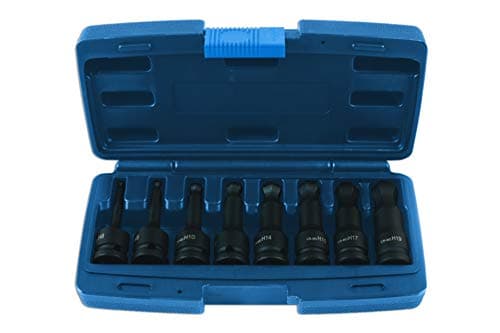 Image of Laser 7672 Ball End Impact Hex Socket Bit Set 1/2"D 8pc