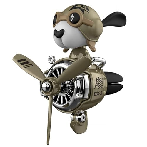 Image of Car Air Freshener Diffuser Pilot, Air Vent Clips Cute Cartoon Dog, Heads-Shaking Air Fresheners | Scented Car Decor for Dashboard Vents, Dog Pilot Clip for Accessories and Fun Travel Atm