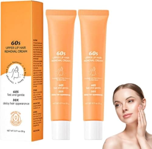 Image of Barebliss Facial Hair Removal Cream, Lip Hair Removal Cream, Upper Lip Hair Removal,Facial Hair Remover for Delicate Facial Areas Dry & Sensitive Skin, Gentle & Effective (2)