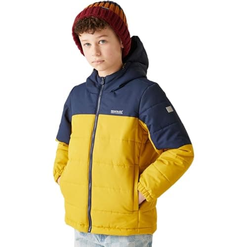 Image of Regatta Kids Lofthouse Insulated Jacket Water Repellent Reflective Trims Winter Coat