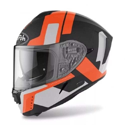 Image of Airoh Motorcycle Helmet Spark Shogun Orange Matt S