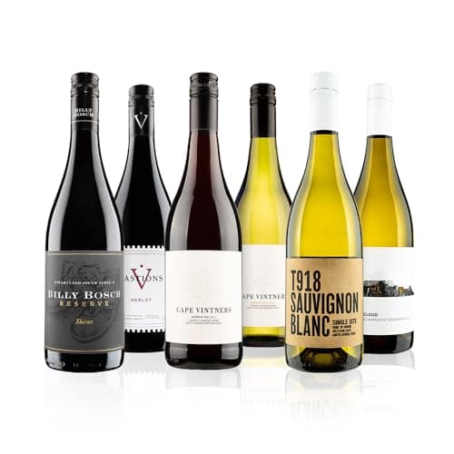 Image of Virgin Wines - South African Mixed Wine Case - 6 Bottles (75cl) - Shiraz, Merlot, Sauvignon Blanc
