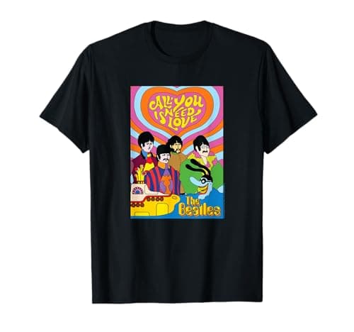 Image of The Beatles - Yellow Submarine - All You Need is Love T-Shirt