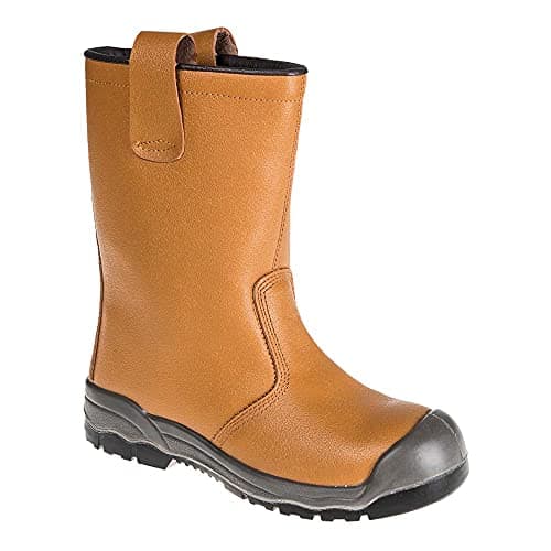 Image of Portwest FW13TAR40 Steelite Rigger Boots with Scuff Cap - Tan, 6.5 UK (40 EU)