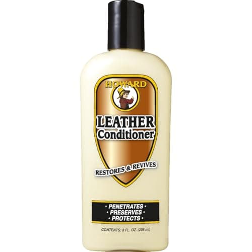 Image of Howard Leather Conditioner Premium Leather Care Balm Cream with Lanolin, Neatsfoot Oil, and Carnauba Wax 236ml Revives, Preserves, and Protects Couches, Car Seats, Shoes, Boots, Tack and More