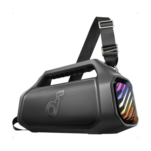 Image of soundcore Anker Boom 2 Plus Outdoor Speaker, Bluetooth Speaker with 140W, 2+2 Channel, BassUp 2.0, 20H, Fast Charge, IPX7 Waterproof, RGB Lights, USB-C, Power Bank, for Camping, Beach, Garden