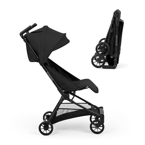 Image of Ickle Bubba Pisces Ultra‑Compact Stroller – Lightweight Travel Pushchair & Compact Stroller, Foldable Pushchair from Birth to 22kg, Cabin‑Size, Travel Buggy with UPF50+ Hood & Ventilation Panel