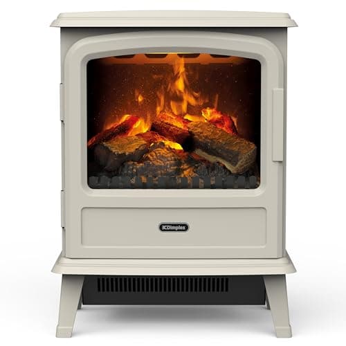 Image of Dimplex Evandale Optimyst Water Vapour Electric Stove Fire, Real Flame Effect, Pebble Fireplace, Log Fuel Bed, 1000W/2000W Fan Heater, Energy Efficient Flame, Adjustable Thermostat, Remote Control