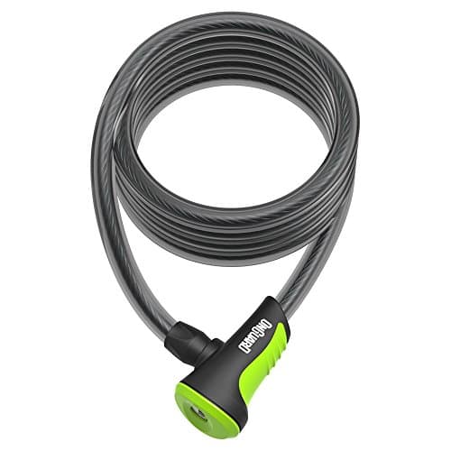Image of Onguard Neon Series 8156 Coil Cable Lock, 180cmx12mm, Green