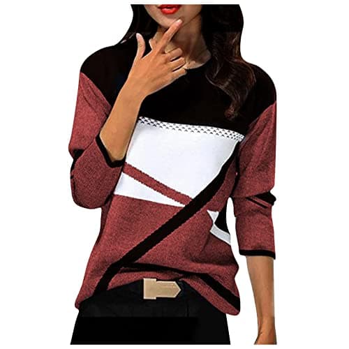 Image of SCBFDI Green Sweatshirt White Sweatshirt Women Love Heart Tops Women World Book Day Tshirt Adults Ladies Evening Jumpers Grey Long Sleeve Top Women Tunics for Women Ladies Sweatshirts Red 5Xl
