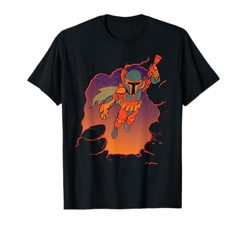 Image of Star Wars Boba Fett Illustrated Blast T-Shirt